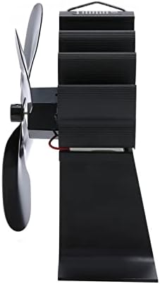 O Crni kamin s 4 oštrice toplinski ventilator za peć plamenik na drva tihi kućni ventilator za kamin učinkovita raspodjela topline