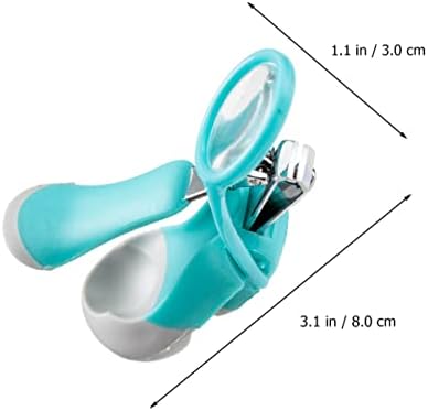 8pcs prozirna mašina za šišanje za bebe izdržljiva: čavao izdržljiv dječji nokat praktično povećalo za rezanje noktiju na nogama
