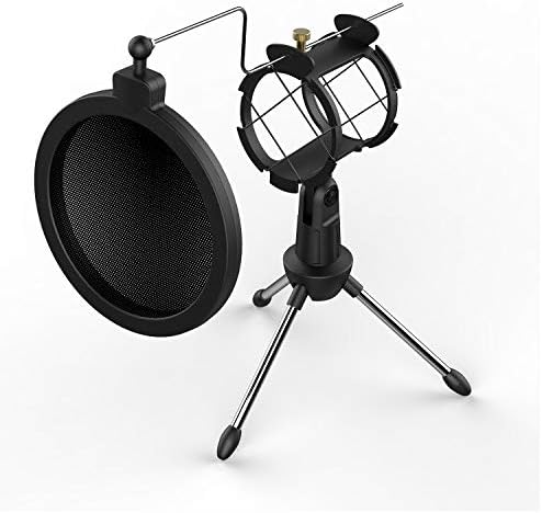 CISNO STUDIO Condenser Condenser Mic Microphone Shock Mounta s vjetrom zaslonom pop filtra kombinirani štit za snimanje za snimanje