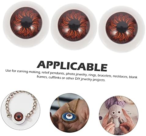 Sewacc 50pcs zakrpe za oči Crocheting dodaci plišani ljuljački životinje pribor za zastrašujuće očne jabučice skupne oči plastične