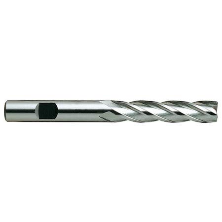 YG-1 08072HN HSS End Mill, 6 flauta, dugačka duljina, središnje rezanje, limenka, 4 duljina, 1/2