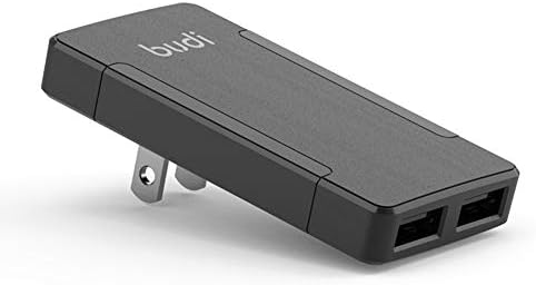 Budi 17W Dodatni vitki prijenosni zidni punjač 2-port USB-A punjač 3,15 x 1,57 x 0,4 inča