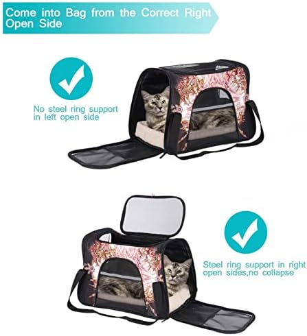 Nosiljka za kućne ljubimce u kolicima s mekim nosiljkama za kućne ljubimce za mačke, pse u kolicima prijenosna sklopiva torba za kućne