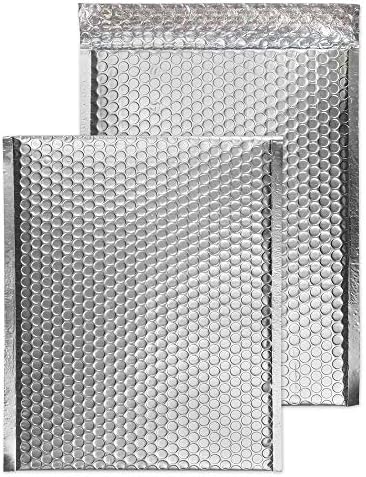 Podstavljena Pošta s mjehurićima od 8 1/2 inča 12 inča zaštitne omotnice mat metalik srebro odljepljivanje i brtvljenje-pakiranje od