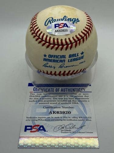 Jeffrey Hammonds Orioles Reds potpisao je službeni autogram OMLB bejzbol PSA DNA *0 - Autografirani bejzbols