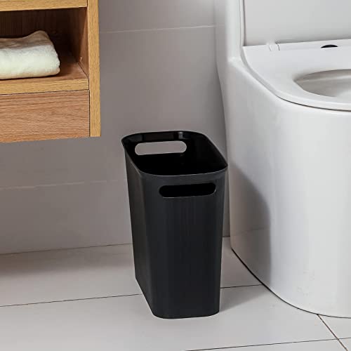 mala kanta za smeće od 3,5 galona tanka kanta za smeće plastična kanta za smeće s ručkama za kupaonicu spavaća soba ured dom spavaonica