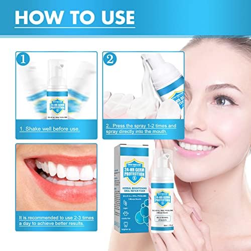 Biljni osvjetljavajući zubi mousse pasta za zube, zubi za izbjeljivanje zuba pjena čisti miris usta, priroda peperminta zubi izbjeljujući