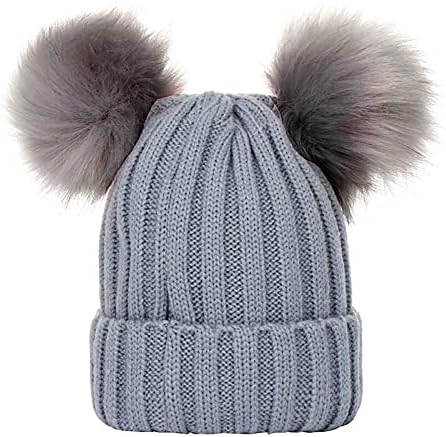 Pleteni šešir za uši za uši maleži pilot šeširi dječaci djevojčice zima solidna boja dvostruka kosa topli kapica moda slatka topla