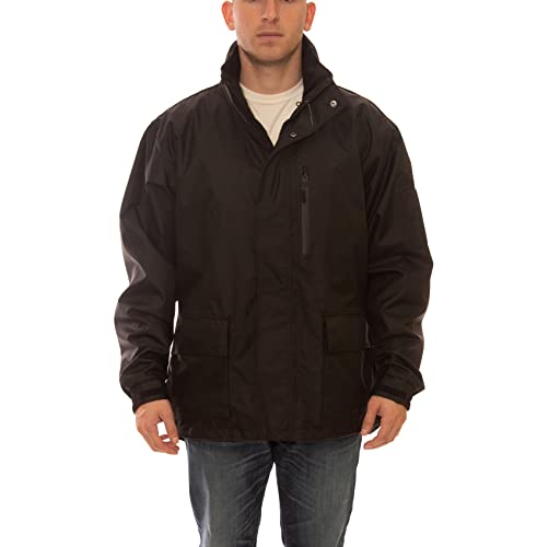 Tingley Icon J24113 prozračna vodootporna jakna s priloženom haubom, 2x, crna
