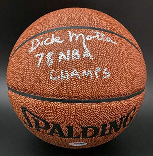 Dick Motta potpisao I/O košarku + 78 NBA Champs Mellets PSA/DNA Autographd - Autographd Basketball