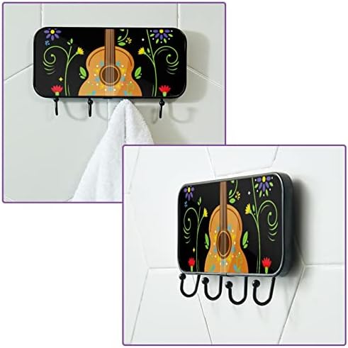 Ljepljive kuke od nehrđajućeg čelika ručni kaput zidne kuke zaglavljene u kupaonici ili kuhinjskom cvijeću gitara