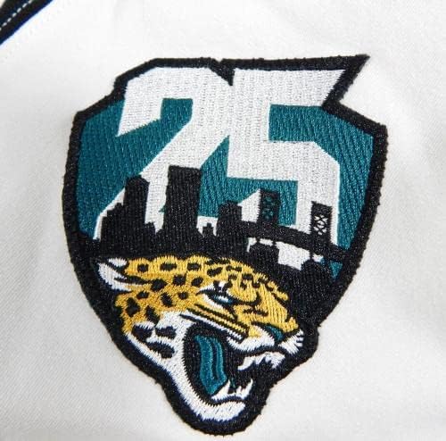 2019 Jacksonville Jaguars 38 Igra izdana White Jersey 25. 100. zakrpa 40 00 - Nepotpisana NFL igra korištena dresova