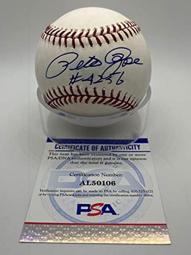 Pete Rose 4256 Reds potpisao službeni autogram MLB bejzbol PSA DNA *06 - Autografirani bejzbol