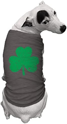Uznemirena zelena Shamrock - irska košulja za pse