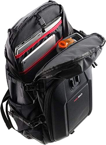 NavItech Action Camera Backpack & Grey Spremnik s integriranim remenom prsnog koša - Kompatibilno s akcijskom kamerom GoPro Hero4
