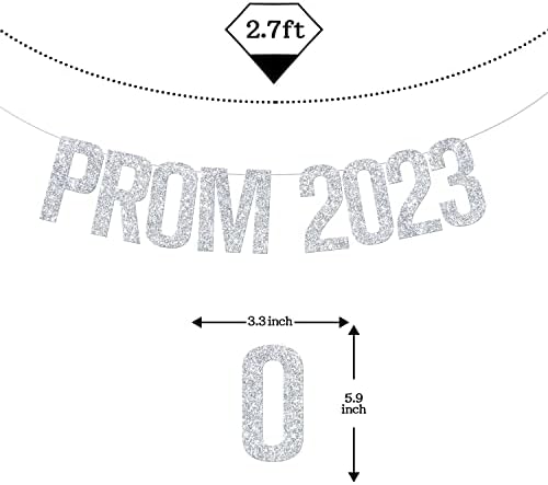 Banner za maturalnu večer 2023, dekor za maturalnu večer 2023, nakit za maturalnu večer 2023 sa srebrnim sjajem