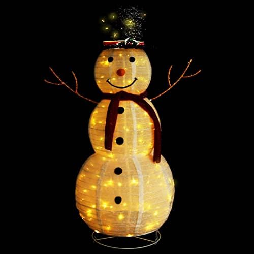 Cumyzo Dekorativni božićni snježni lik LED luksuzna tkanina 4 ft 2,1kg/4,62ib Božićna rasvjeta