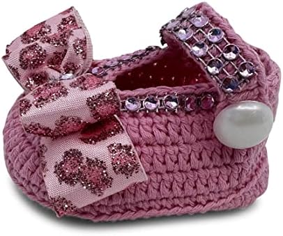 Novo rođeni glam krojeni dječji čizmi - ručno pletene cipele za novorođenčad