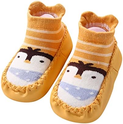 Jesensko-zimske slatke dječje cipele za malu djecu s ravnim potplatom, neklizajuće sportske cipele za pod, čarape, cipele s toplom