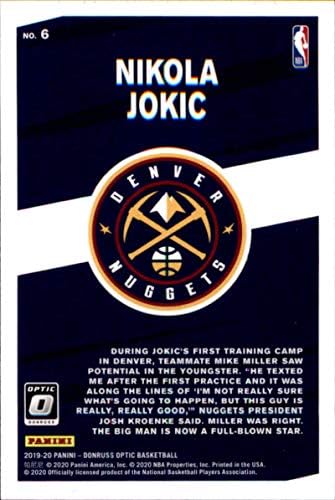 2019-20 Donruss Optic My House košarka 6 Nikola Jokic Denver Nuggets Službena trgovačka kartica Panini NBA