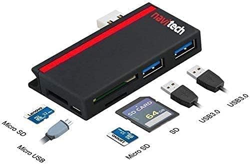 Navitech 2 u 1 prijenosno računalo/tablet USB 3.0/2.0 Hub adapter/mikro USB ulaz sa SD/Micro SD karticom čitača kompatibilan s Asus
